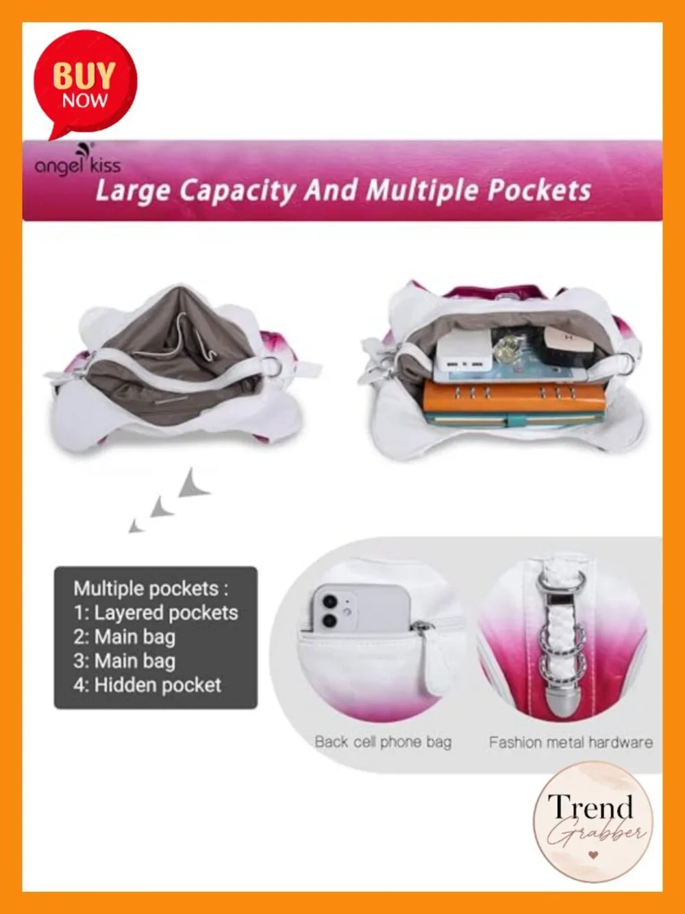 Washed PU Leather Hobo Bag with Convertible Strap Large Satchel